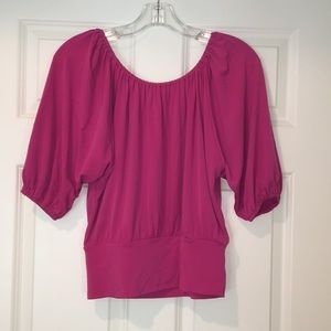 New York & Company Fuchsia Blouse